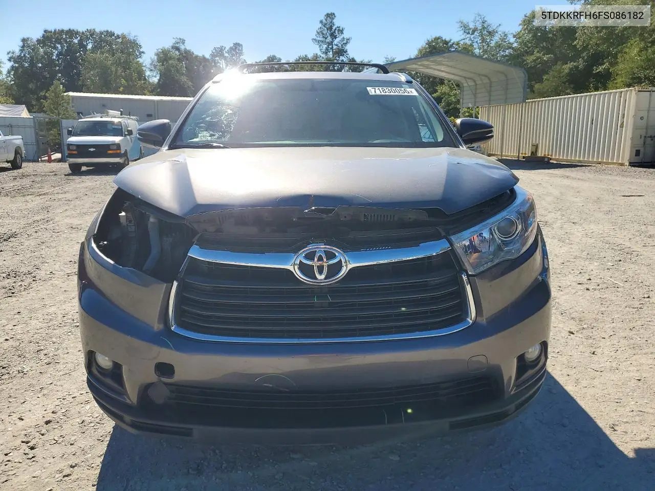2015 TOYOTA HIGHLANDER VIN 5TDKKRFH6FS086182 — фото 5