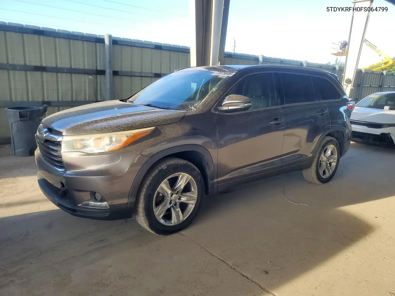TOYOTA HIGHLANDER 2015, VIN 5TDYKRFH0FS064799