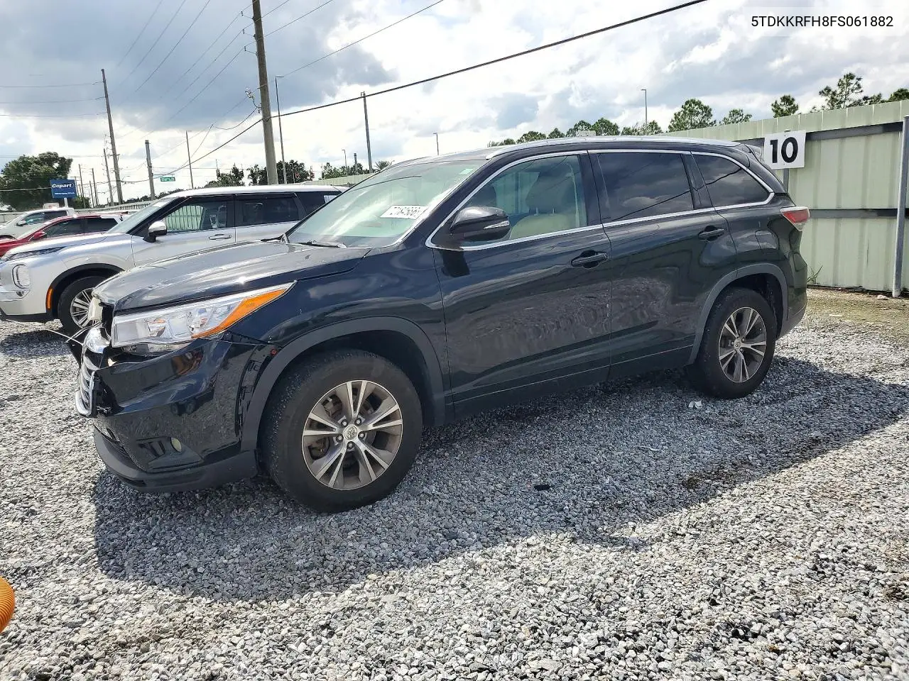 TOYOTA HIGHLANDER 2015, VIN 5TDKKRFH8FS061882