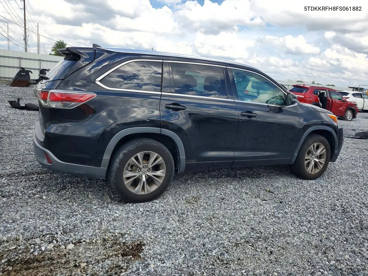 2015 TOYOTA HIGHLANDER VIN 5TDKKRFH8FS061882 — фото 3
