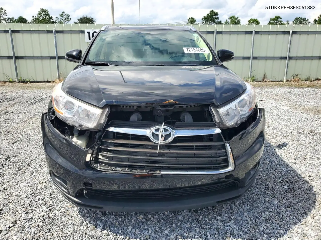 2015 TOYOTA HIGHLANDER VIN 5TDKKRFH8FS061882 — фото 5