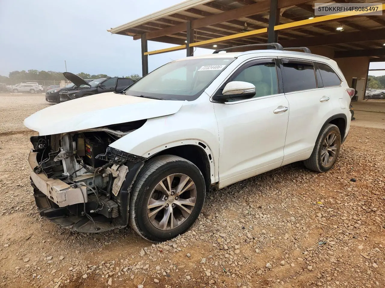 TOYOTA HIGHLANDER 2015, VIN 5TDKKRFH4FS085497