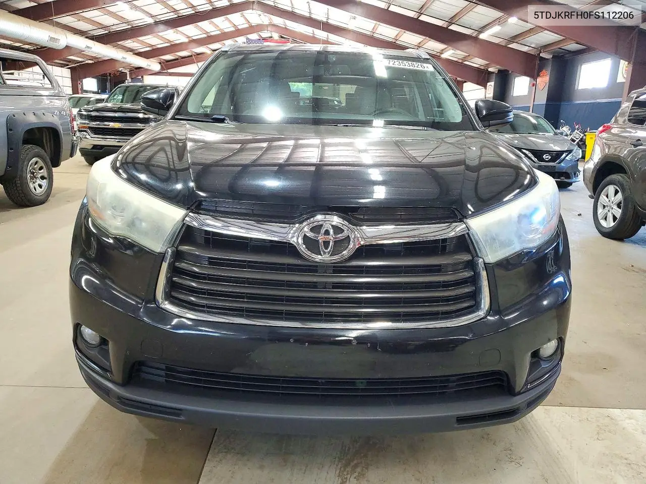 2015 TOYOTA HIGHLANDER VIN 5TDJKRFH0FS112206 — фото 5