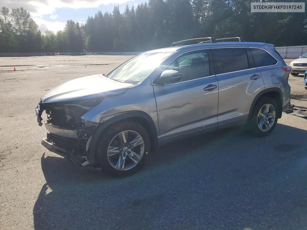 TOYOTA HIGHLANDER 2015, VIN 5TDDKRFHXFS197245