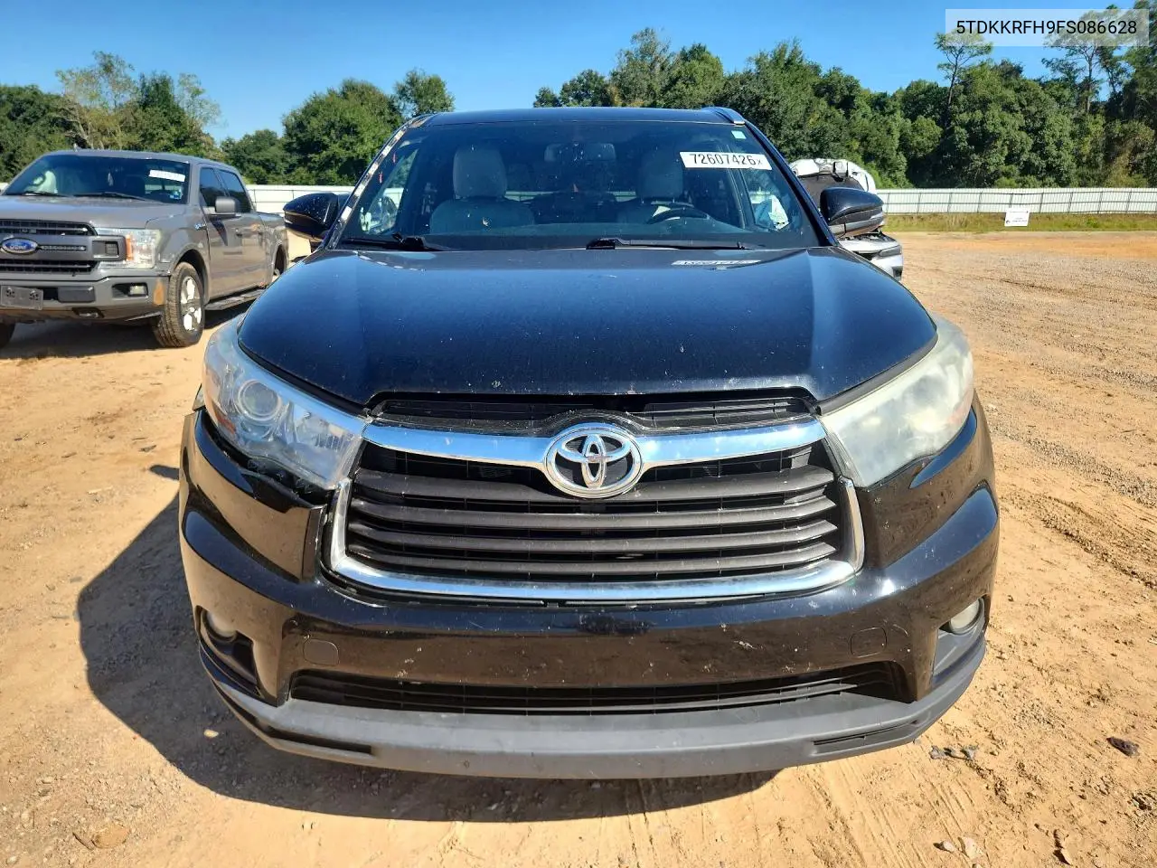 2015 TOYOTA HIGHLANDER VIN 5TDKKRFH9FS086628 — фото 5