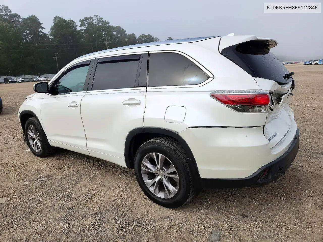 2015 TOYOTA HIGHLANDER VIN 5TDKKRFH8FS112345 — фото 2