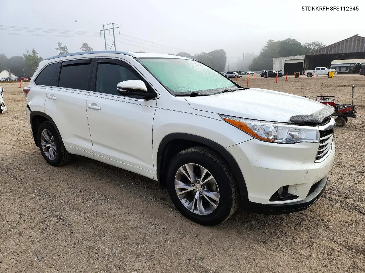 2015 TOYOTA HIGHLANDER VIN 5TDKKRFH8FS112345 — фото 4