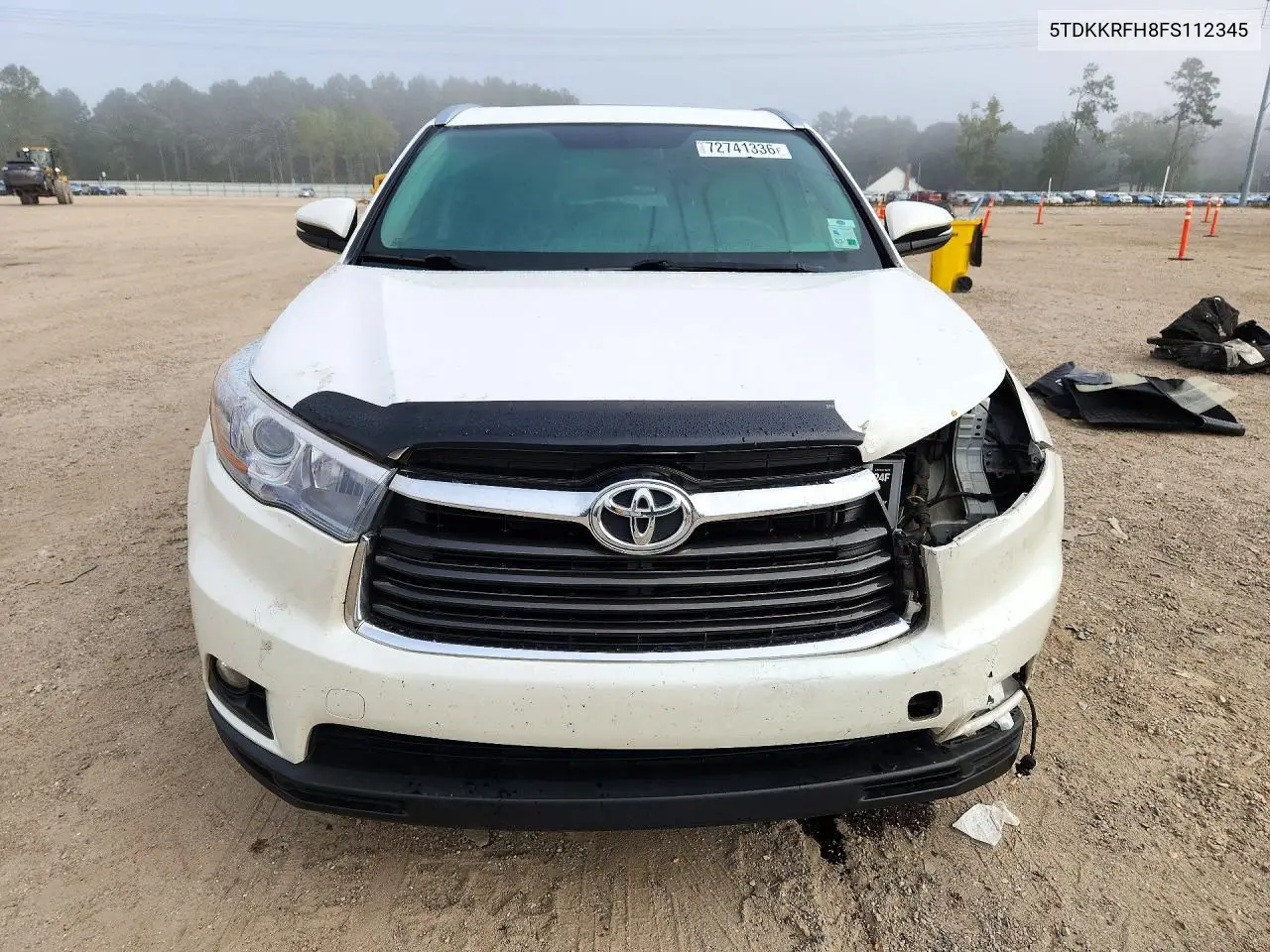 2015 TOYOTA HIGHLANDER VIN 5TDKKRFH8FS112345 — фото 5