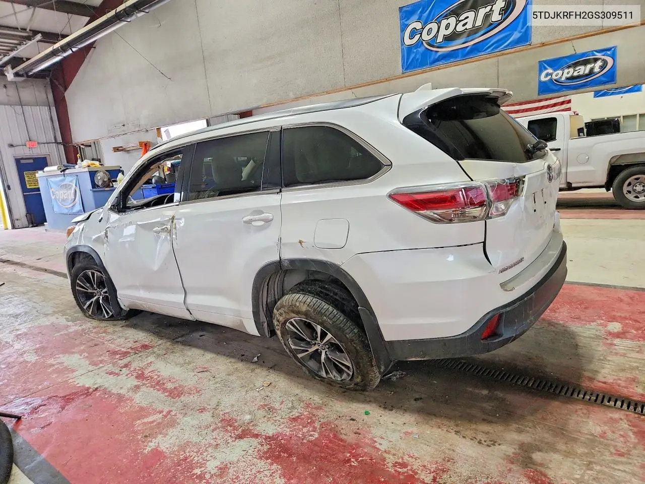 2016 TOYOTA HIGHLANDER VIN 5TDJKRFH2GS309511 — фото 2