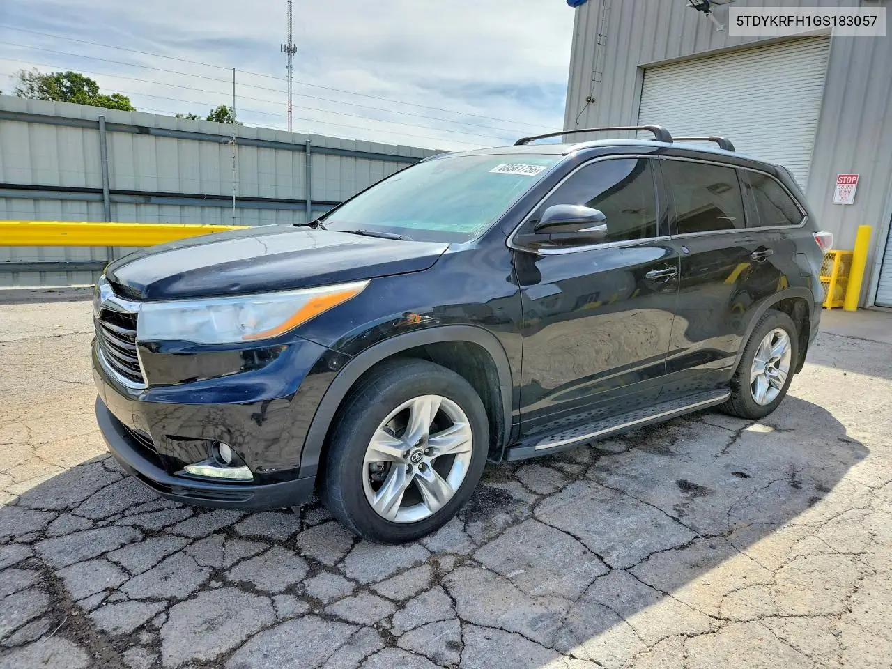 TOYOTA HIGHLANDER 2016, VIN 5TDYKRFH1GS183057