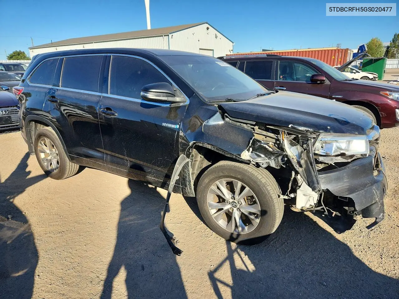 2016 TOYOTA HIGHLANDER VIN 5TDBCRFH5GS020477 — фото 4