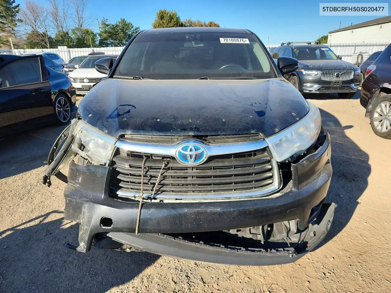 2016 TOYOTA HIGHLANDER VIN 5TDBCRFH5GS020477 — фото 5