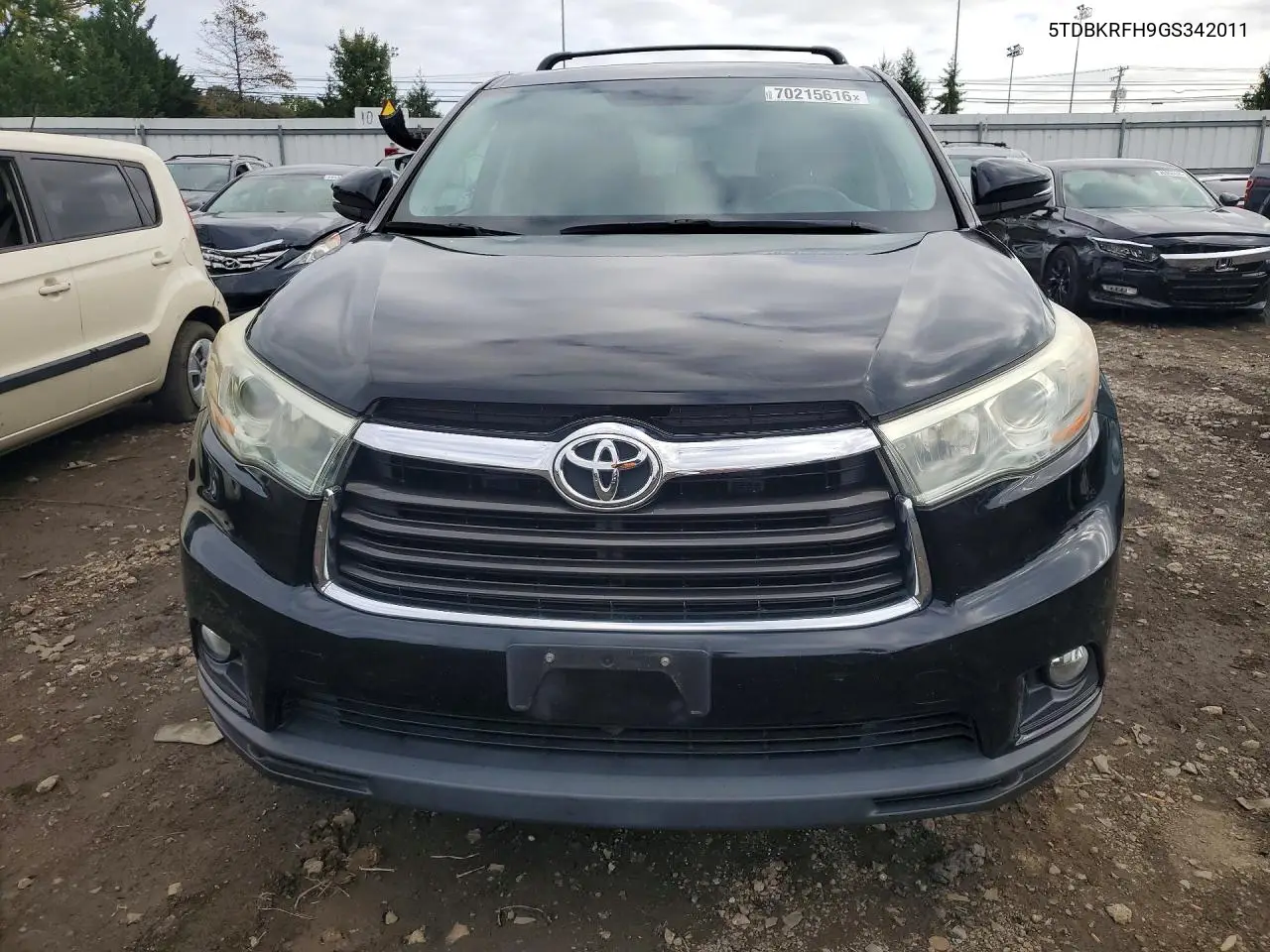 2016 TOYOTA HIGHLANDER VIN 5TDBKRFH9GS342011 — фото 5