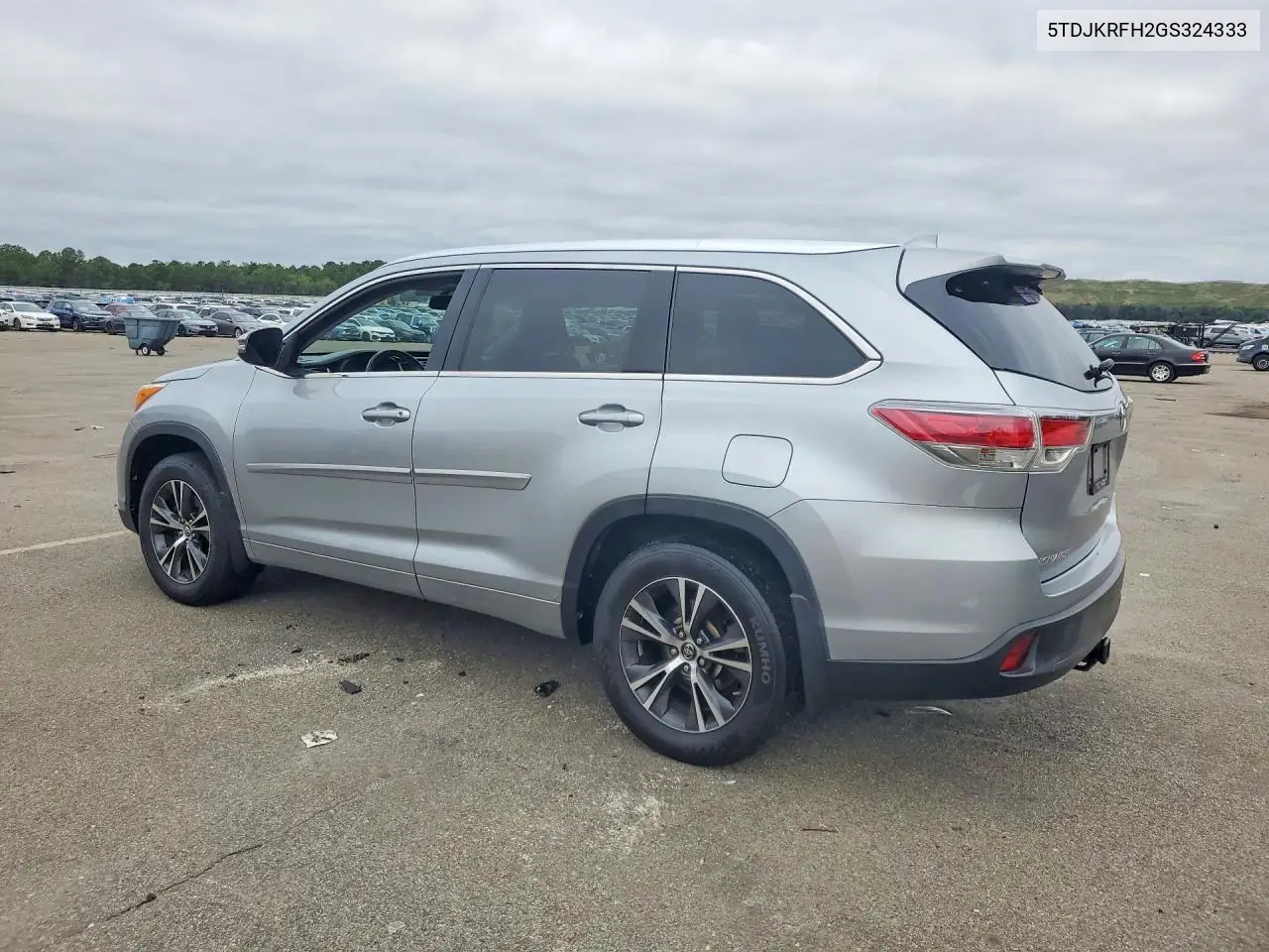 2016 TOYOTA HIGHLANDER VIN 5TDJKRFH2GS324333 — фото 2