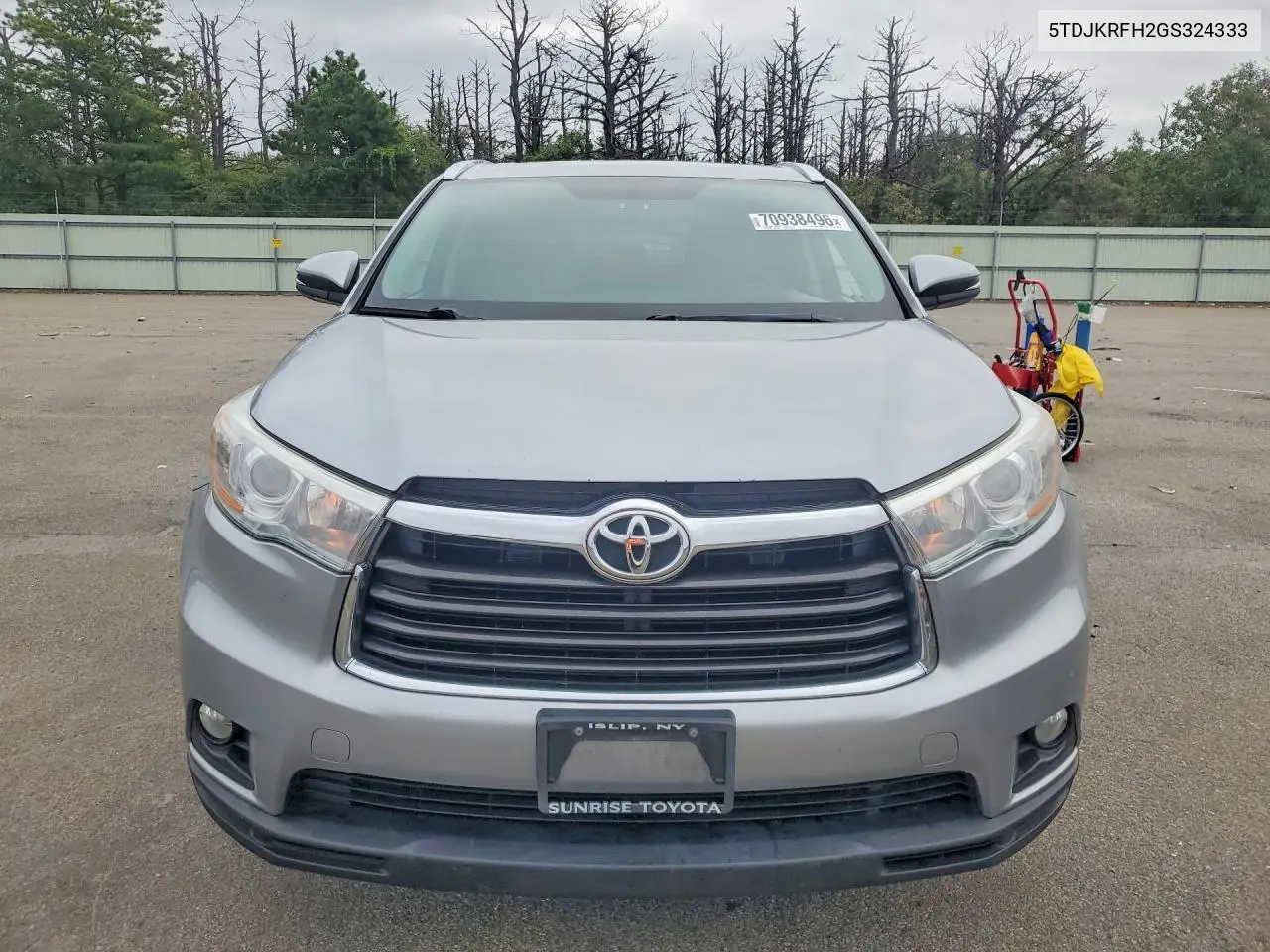 2016 TOYOTA HIGHLANDER VIN 5TDJKRFH2GS324333 — фото 5