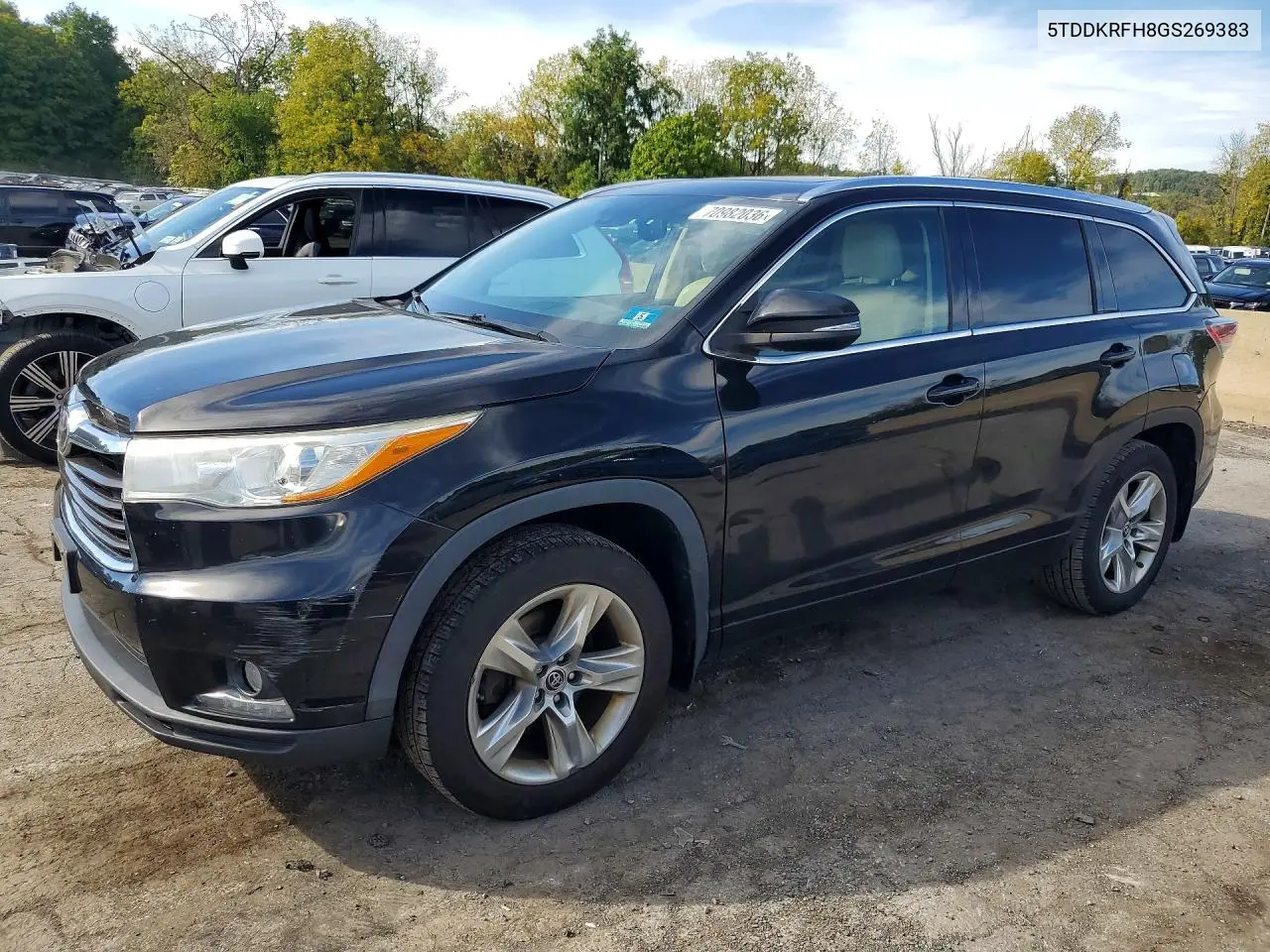 TOYOTA HIGHLANDER 2016, VIN 5TDDKRFH8GS269383