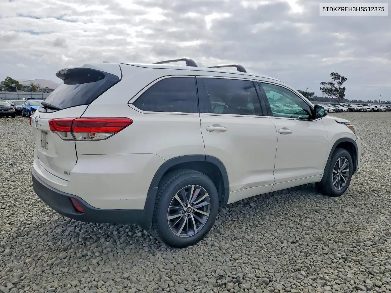 2017 TOYOTA HIGHLANDER VIN 5TDKZRFH3HS512375 — фото 3