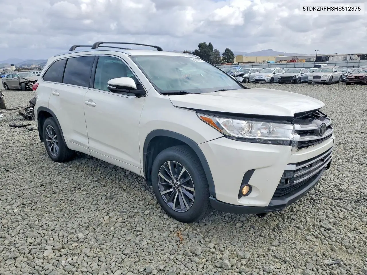 2017 TOYOTA HIGHLANDER VIN 5TDKZRFH3HS512375 — фото 4