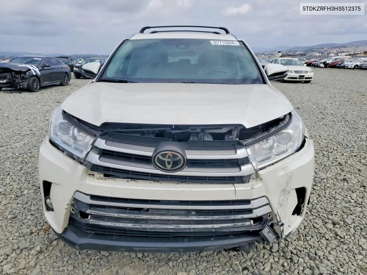 2017 TOYOTA HIGHLANDER VIN 5TDKZRFH3HS512375 — фото 5