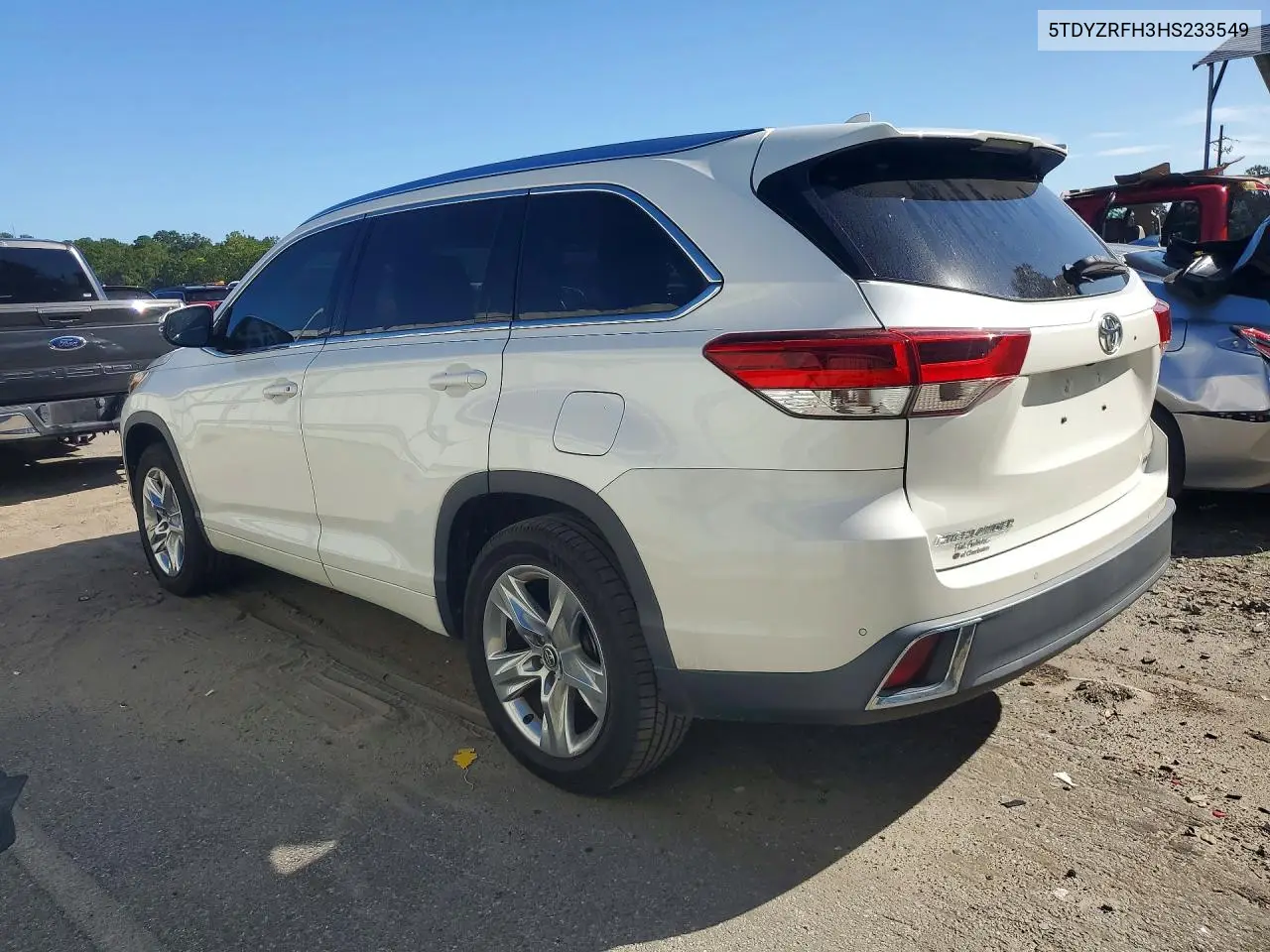 2017 TOYOTA HIGHLANDER VIN 5TDYZRFH3HS233549 — фото 5