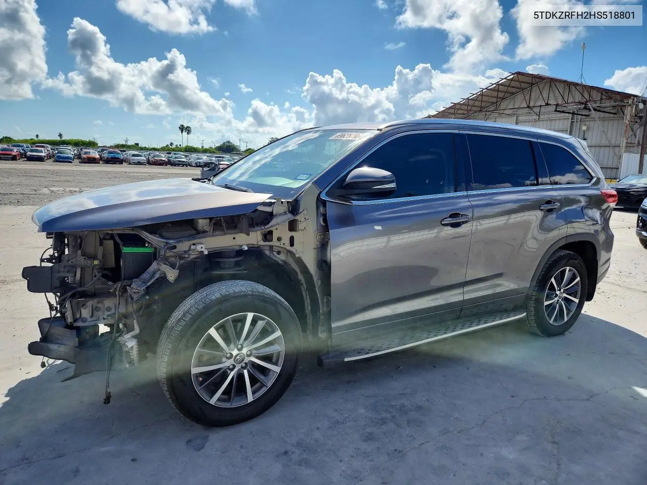 TOYOTA HIGHLANDER 2017, VIN 5TDKZRFH2HS518801