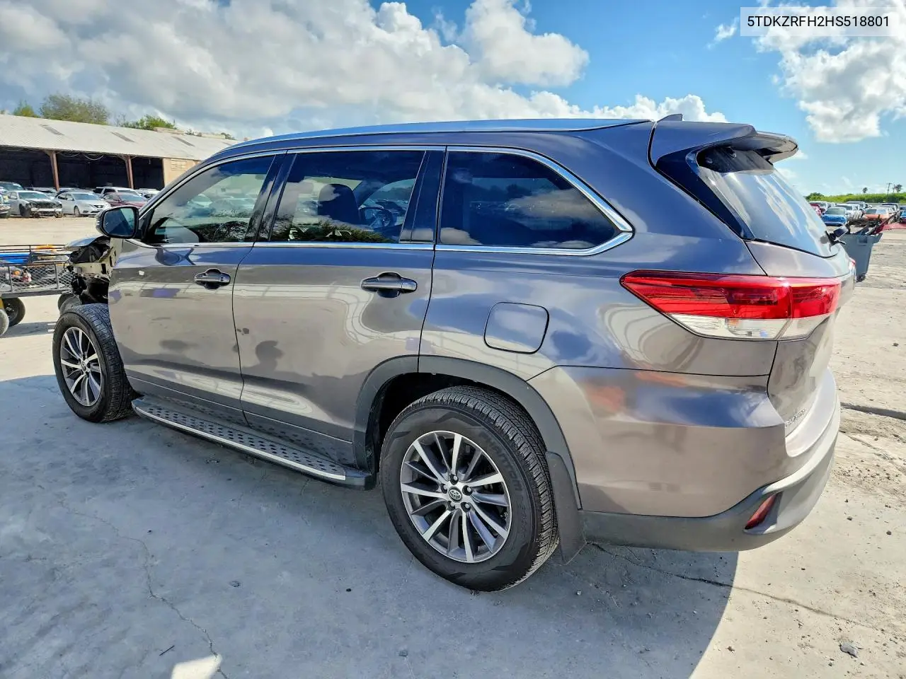 2017 TOYOTA HIGHLANDER VIN 5TDKZRFH2HS518801 — фото 2