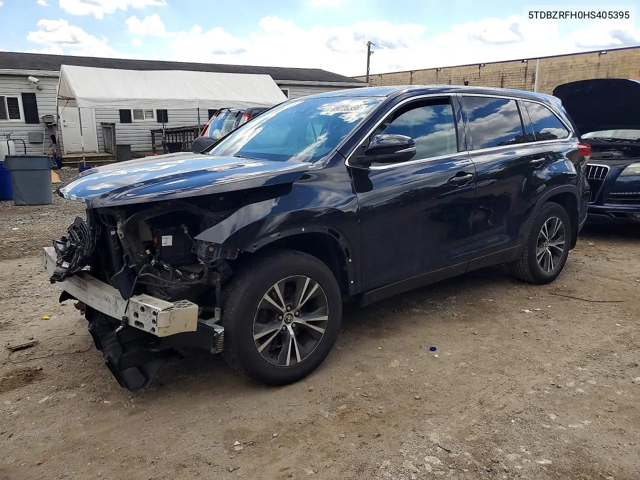 TOYOTA HIGHLANDER 2017, VIN 5TDBZRFH0HS405395