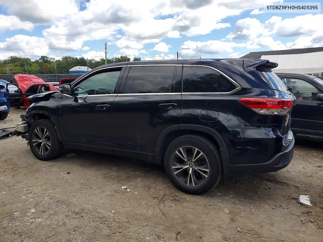 2017 TOYOTA HIGHLANDER VIN 5TDBZRFH0HS405395 — фото 2