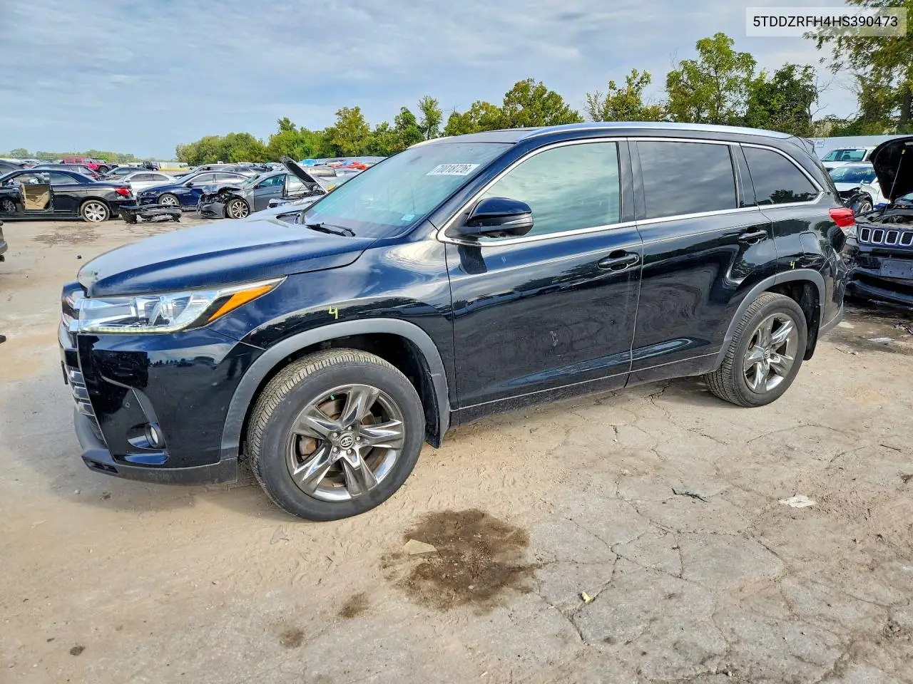 TOYOTA HIGHLANDER 2017, VIN 5TDDZRFH4HS390473