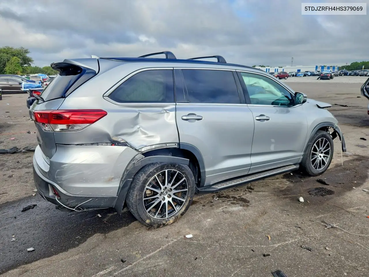2017 TOYOTA HIGHLANDER VIN 5TDJZRFH4HS379069 — фото 3