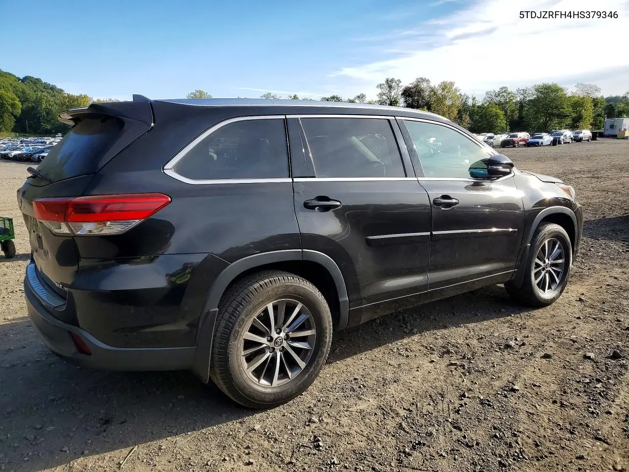 2017 TOYOTA HIGHLANDER VIN 5TDJZRFH4HS379346 — фото 3