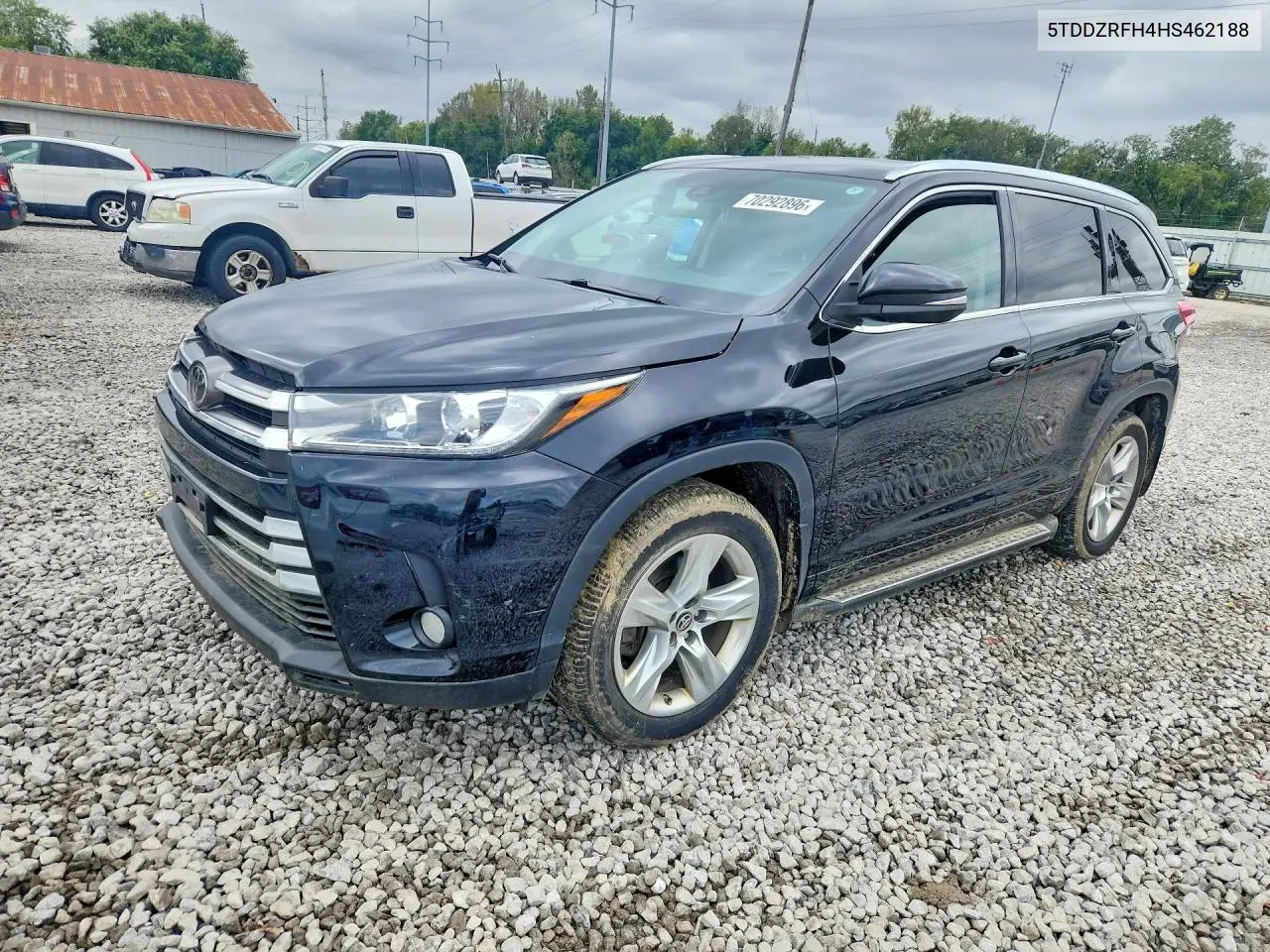 TOYOTA HIGHLANDER 2017, VIN 5TDDZRFH4HS462188