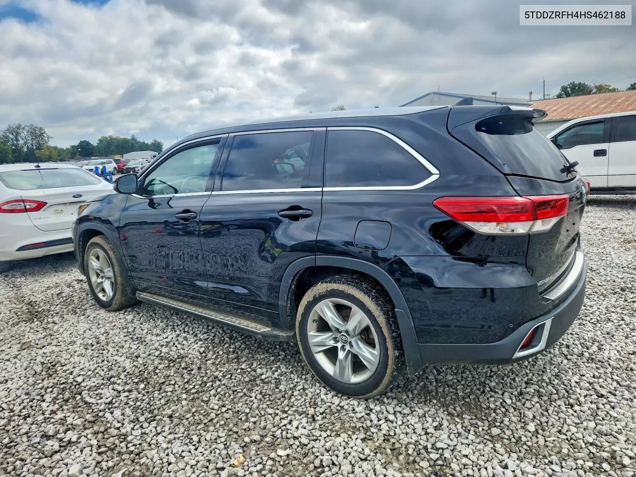 2017 TOYOTA HIGHLANDER VIN 5TDDZRFH4HS462188 — фото 2