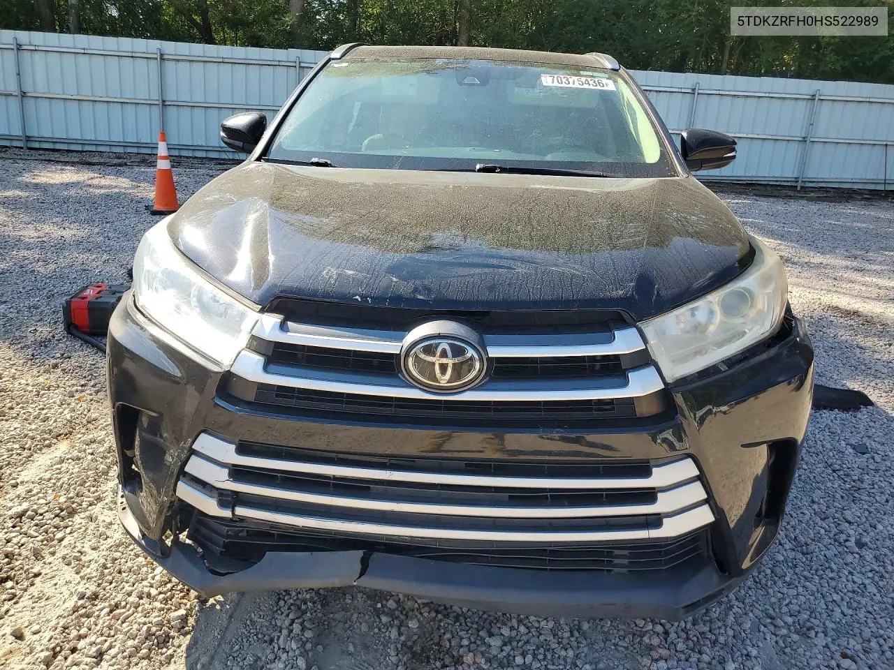 2017 TOYOTA HIGHLANDER VIN 5TDKZRFH0HS522989 — фото 5