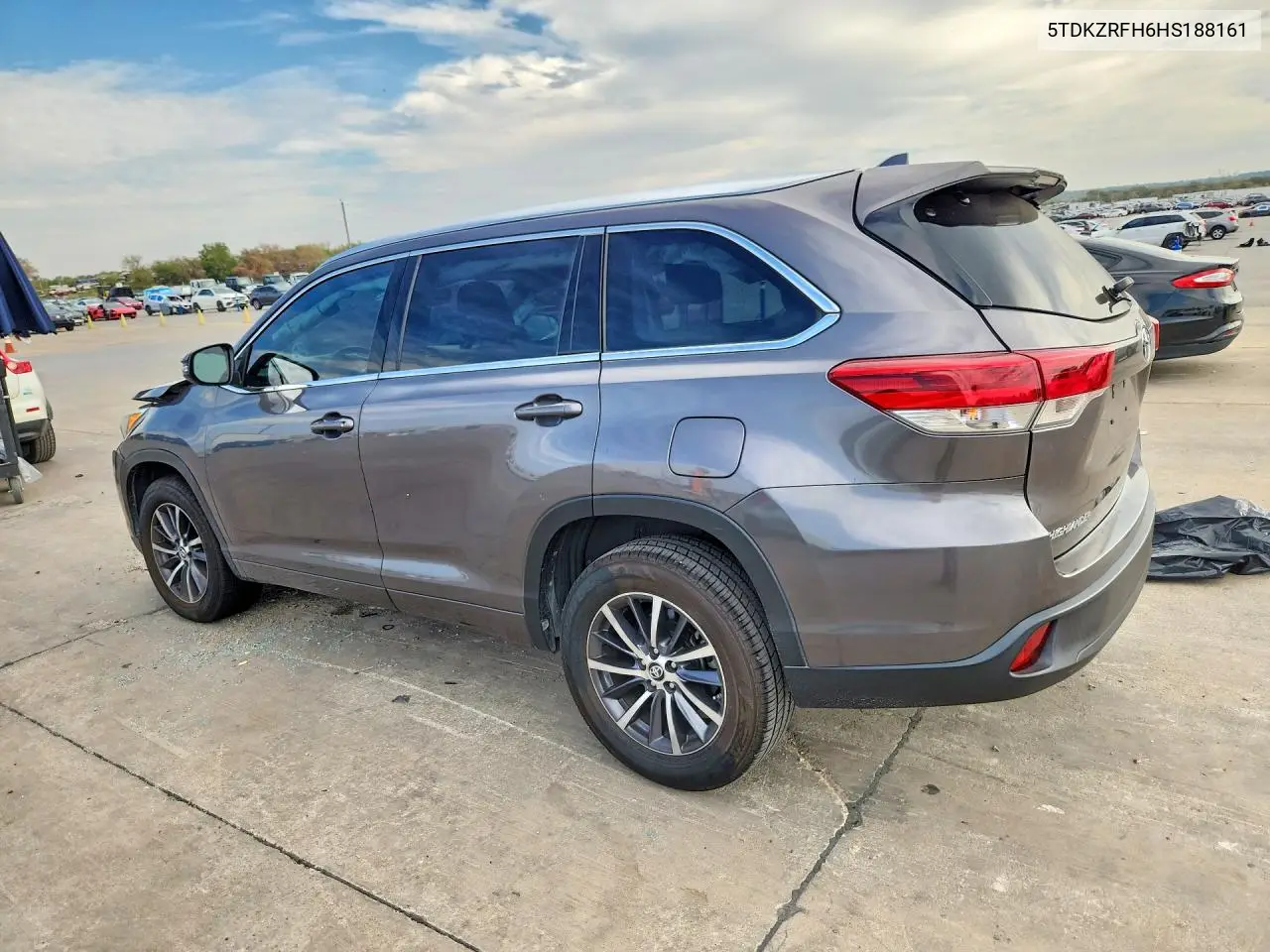 2017 TOYOTA HIGHLANDER VIN 5TDKZRFH6HS188161 — фото 2