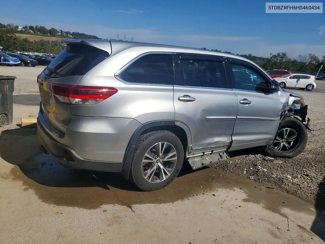 2017 TOYOTA HIGHLANDER VIN 5TDBZRFH6HS460434 — фото 3