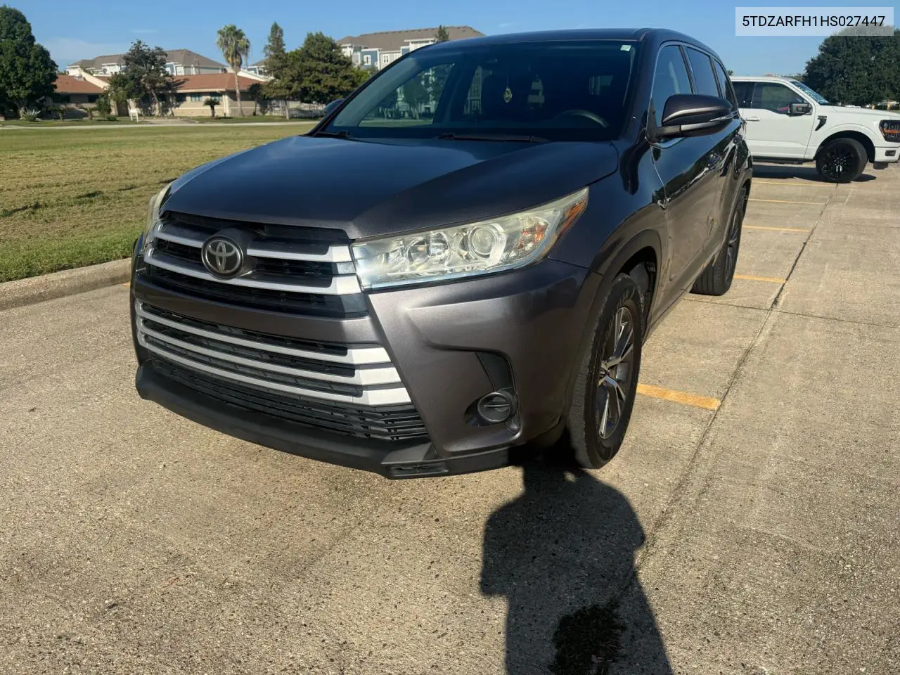 2017 TOYOTA HIGHLANDER VIN 5TDZARFH1HS027447 — фото 2