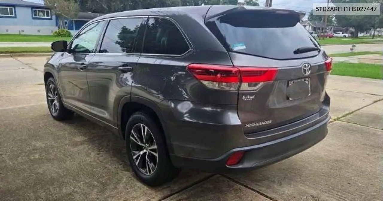 2017 TOYOTA HIGHLANDER VIN 5TDZARFH1HS027447 — фото 3