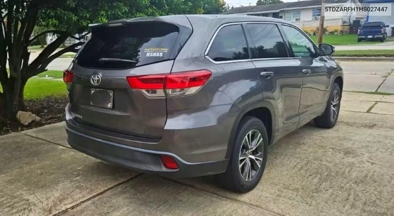 2017 TOYOTA HIGHLANDER VIN 5TDZARFH1HS027447 — фото 4