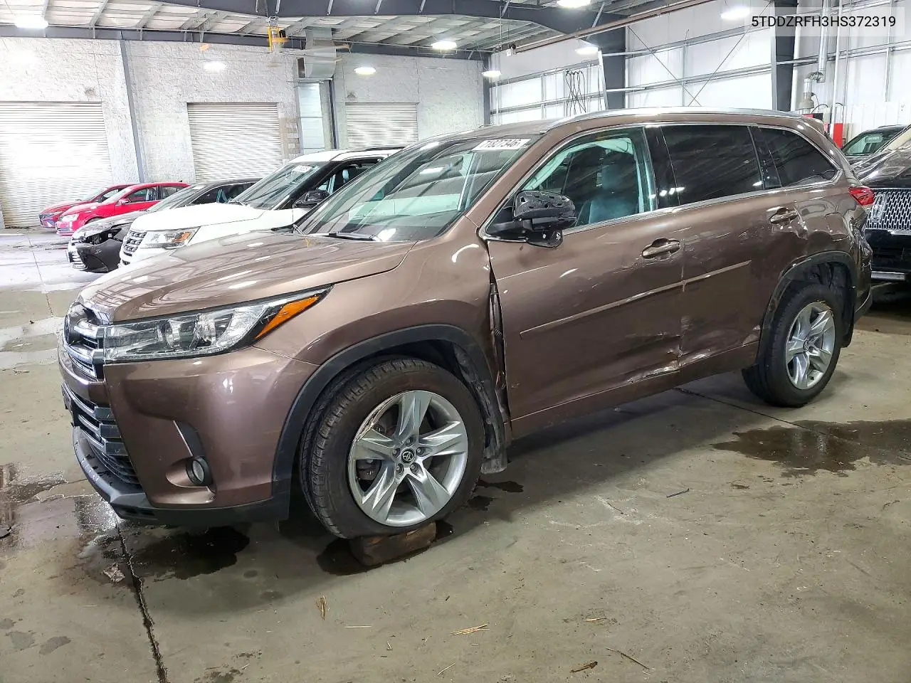 TOYOTA HIGHLANDER 2017, VIN 5TDDZRFH3HS372319