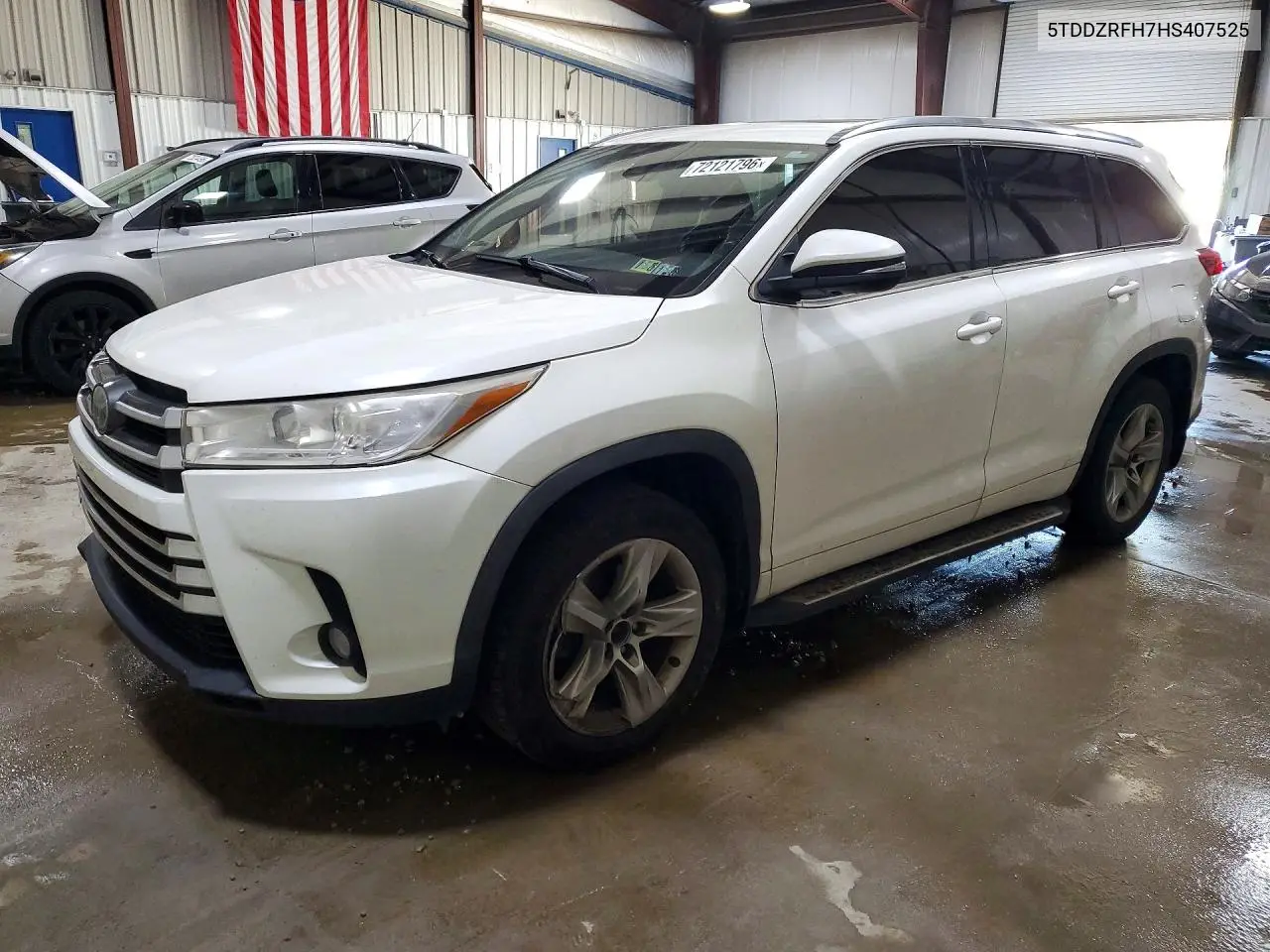 TOYOTA HIGHLANDER 2017, VIN 5TDDZRFH7HS407525