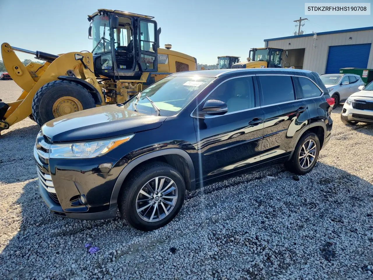 TOYOTA HIGHLANDER 2017, VIN 5TDKZRFH3HS190708
