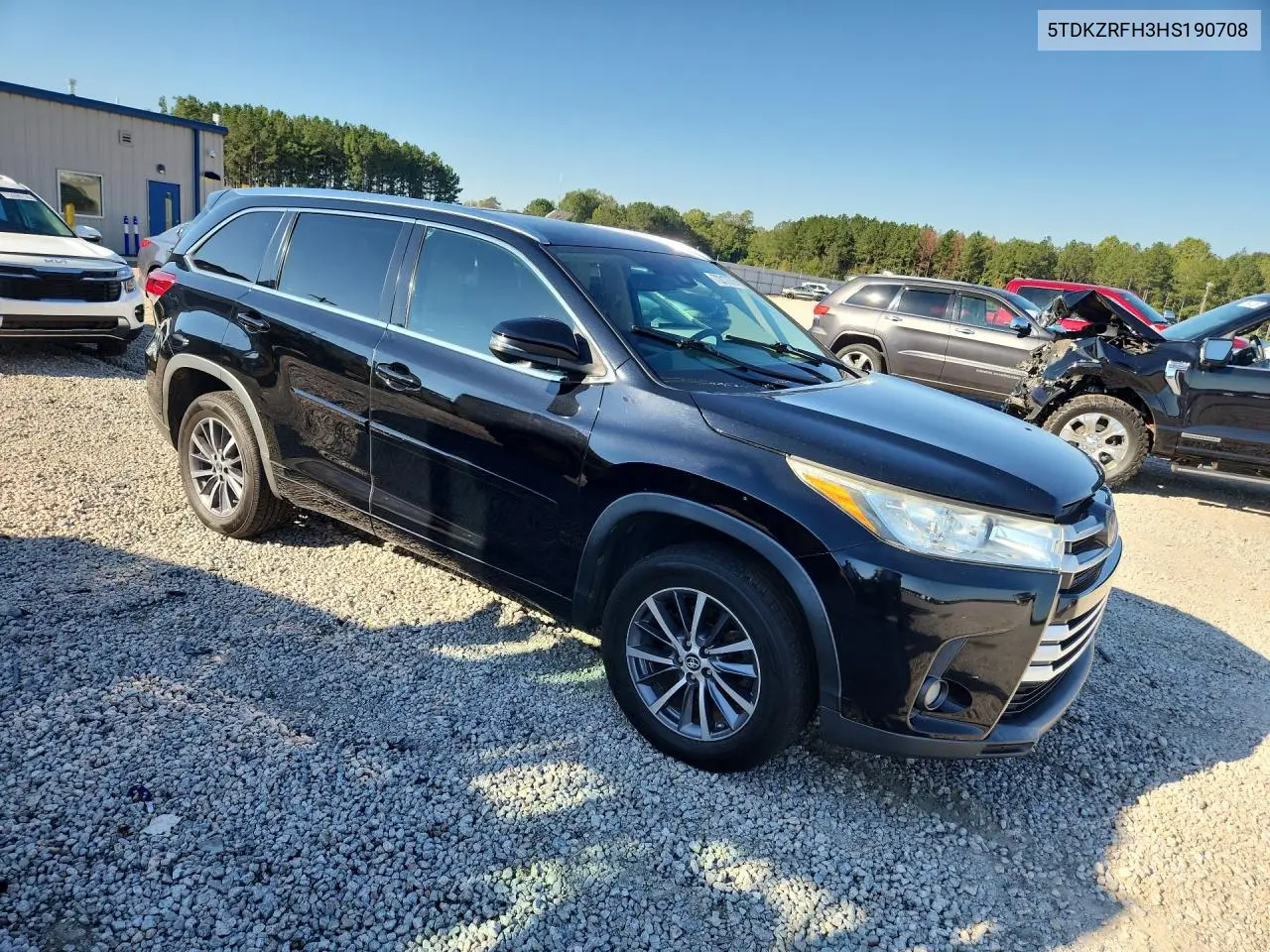 2017 TOYOTA HIGHLANDER VIN 5TDKZRFH3HS190708 — фото 4