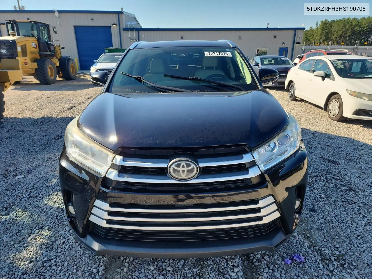 2017 TOYOTA HIGHLANDER VIN 5TDKZRFH3HS190708 — фото 5