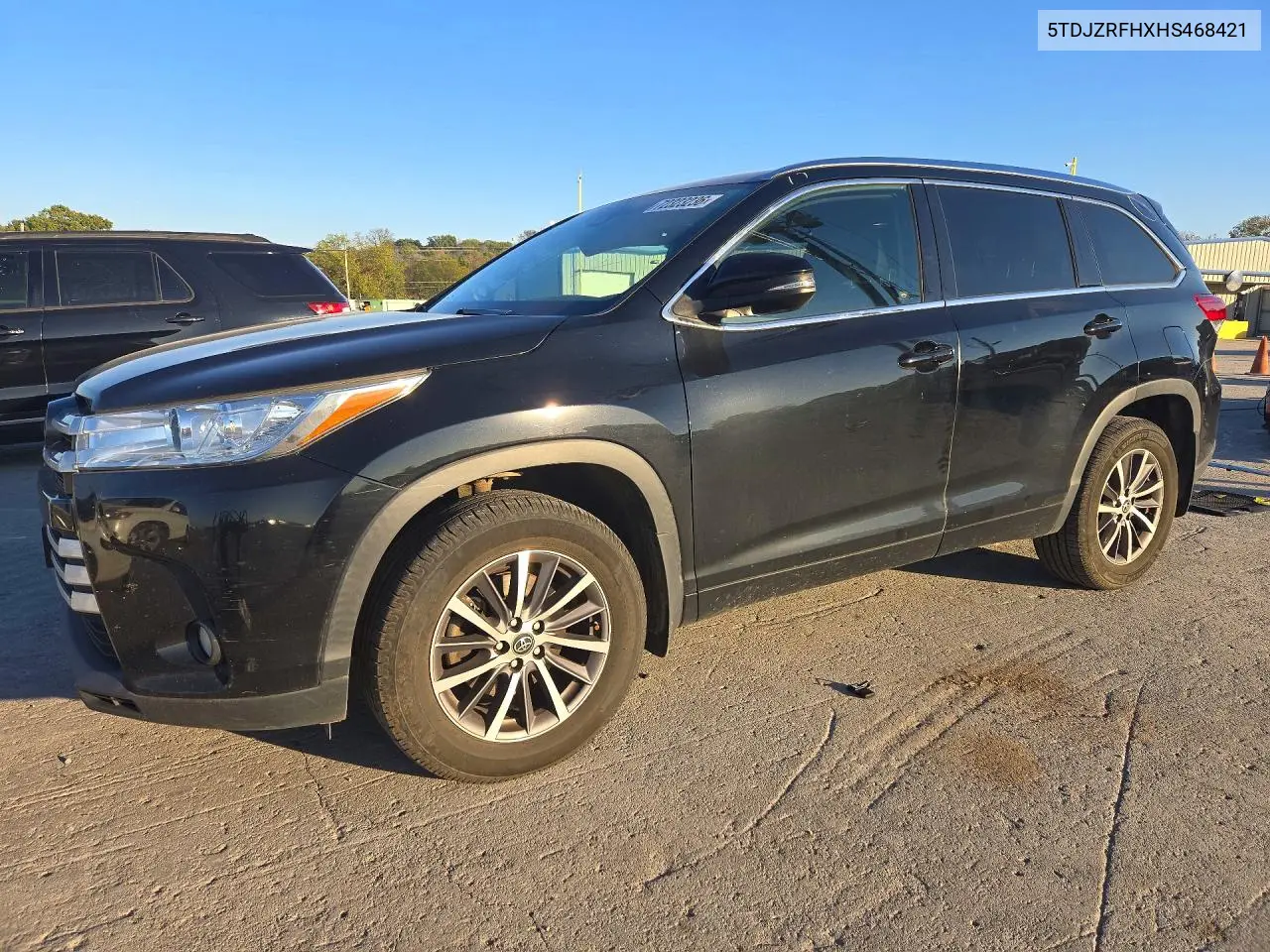 TOYOTA HIGHLANDER 2017, VIN 5TDJZRFHXHS468421
