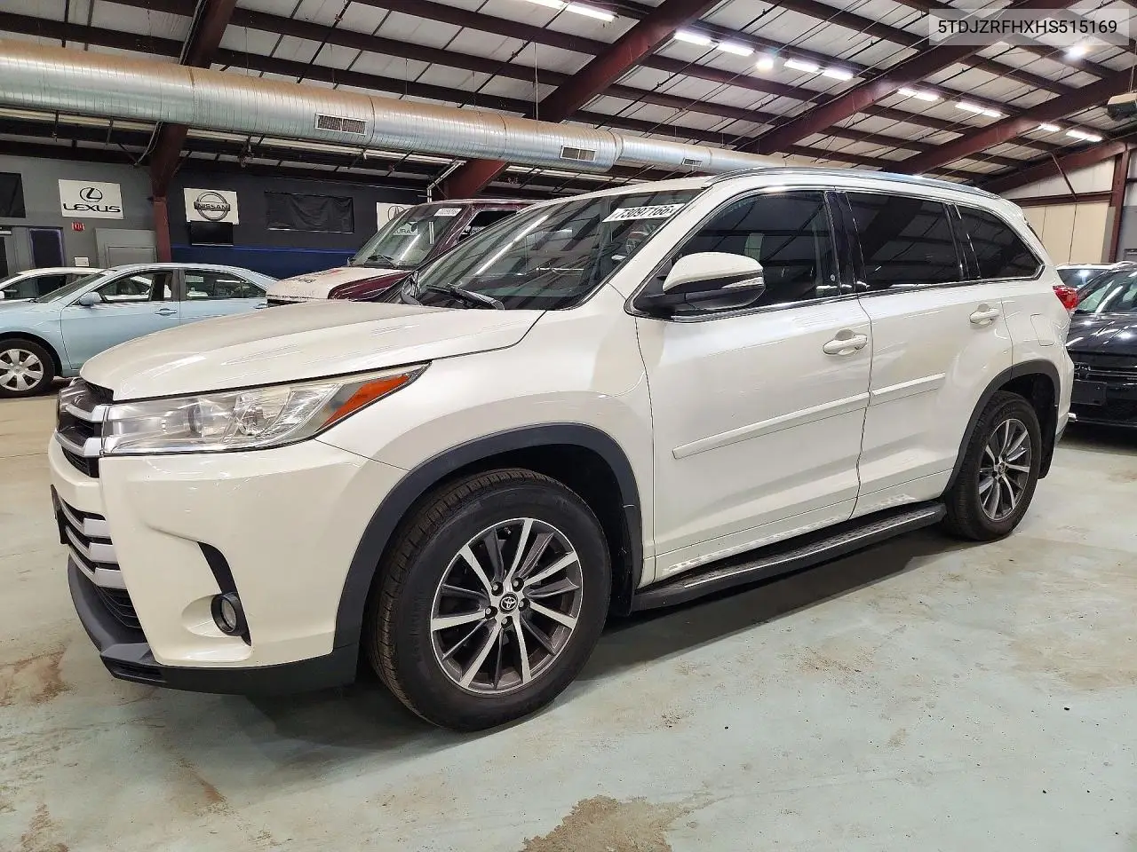 TOYOTA HIGHLANDER 2017, VIN 5TDJZRFHXHS515169