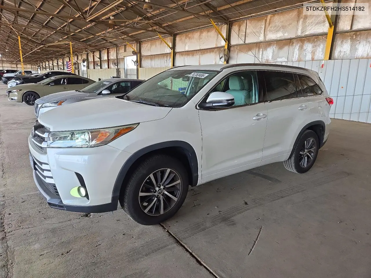 TOYOTA HIGHLANDER 2017, VIN 5TDKZRFH2HS514182
