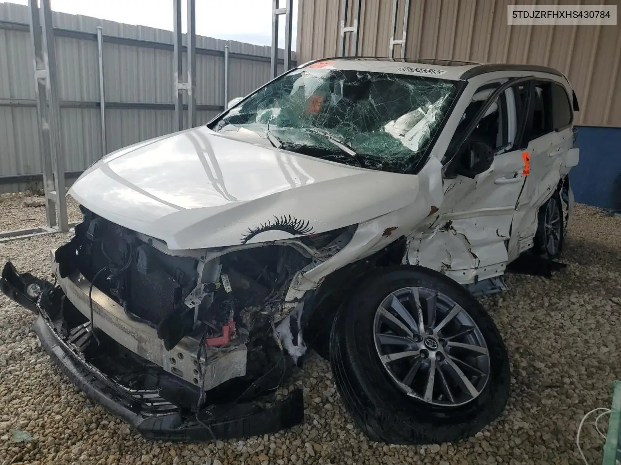 TOYOTA HIGHLANDER 2017, VIN 5TDJZRFHXHS430784