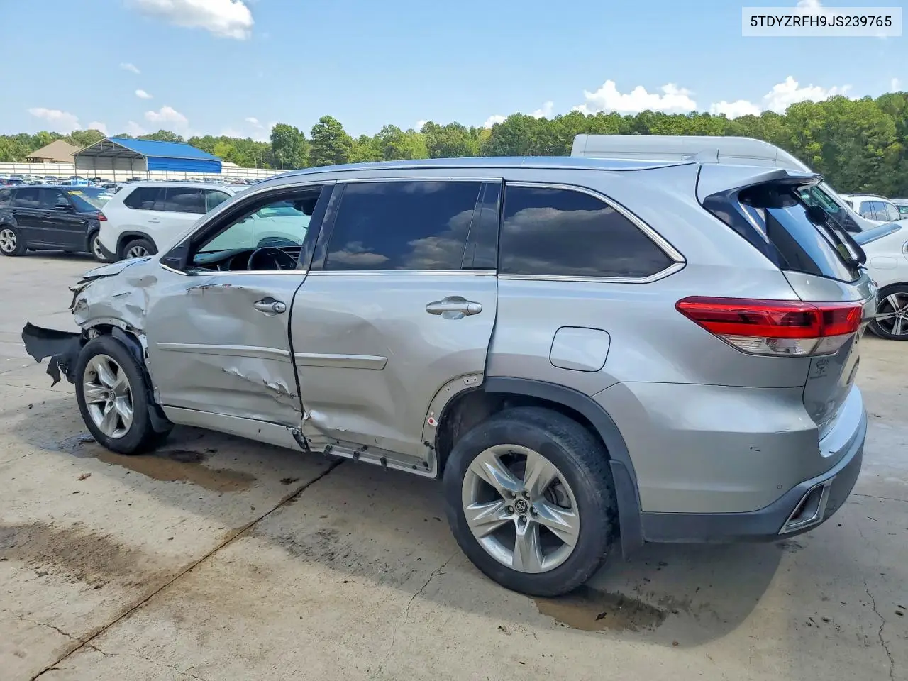 2018 TOYOTA HIGHLANDER VIN 5TDYZRFH9JS239765 — фото 2