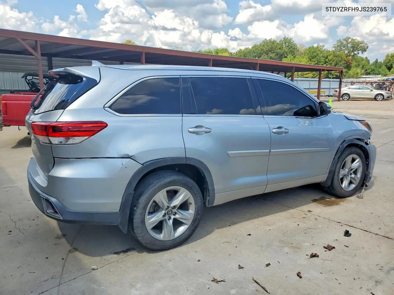 2018 TOYOTA HIGHLANDER VIN 5TDYZRFH9JS239765 — фото 3